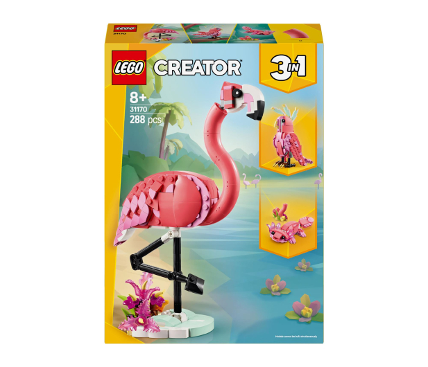LEGO Creator 31170 Dzikie zwierzęta: różowy flaming - 1308188 - zdjęcie